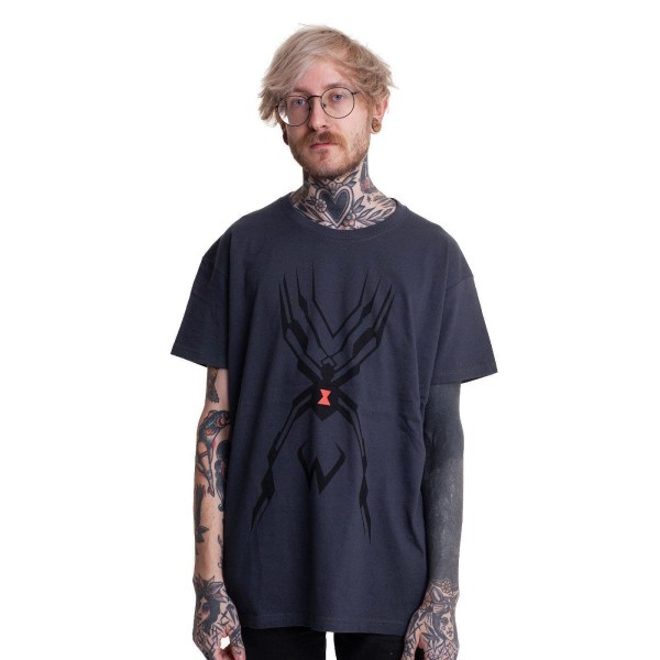 Widowmaker-inspirerad T-shirt: Mjuk bomull, mörkgrå, XL Grey XL