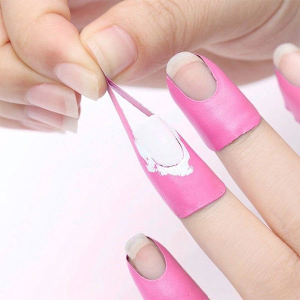 Perfekt Manikyr: Peel Off-Tape för Nagellack & Konst Svart