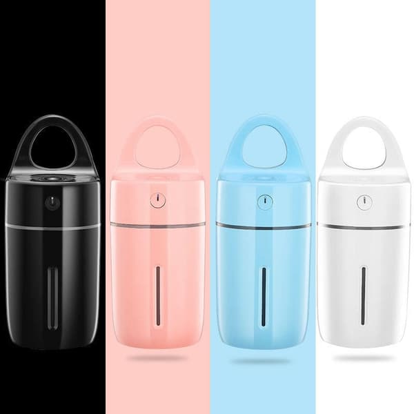 Magisk Cup Luftfuktare: LED-ljus & USB-drift Svart