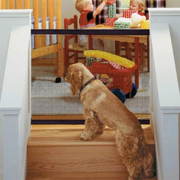Säkerhetsgrind för Husdjur & Småbarn - Enkel Montering Svart