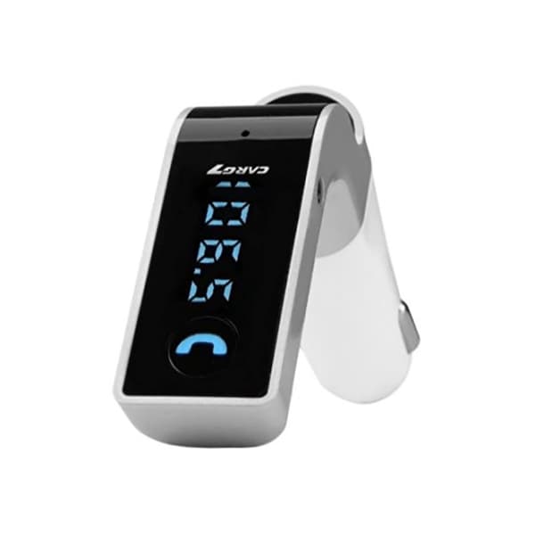 Smidig Bluetooth FM-sändare: Musikstreaming & Handsfree Silver