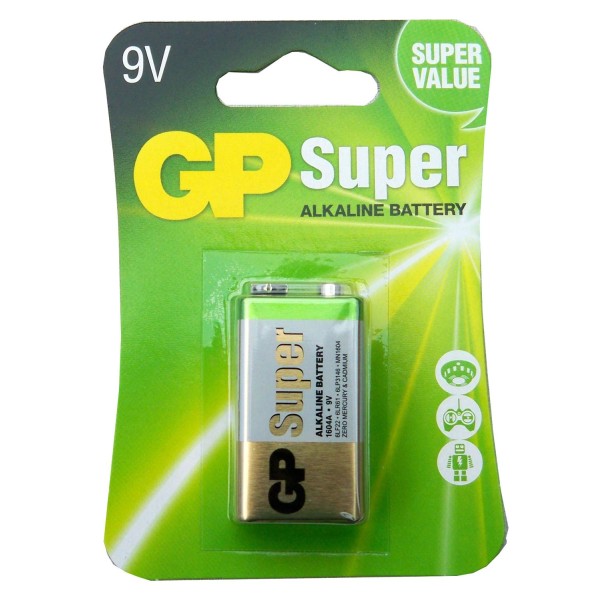 9V batteri alkaliskt -4 pack 9v