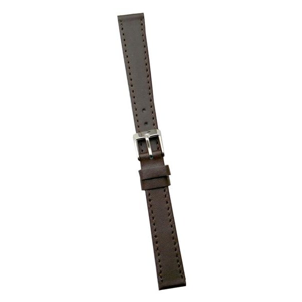 Klockarmband 12/14 mm XL DarkBrown 12 mm/guldspänne