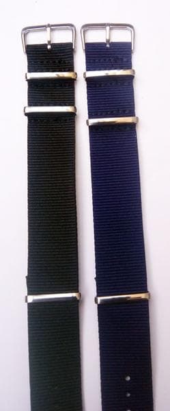 Nato band 22 mm Blue 22 mm