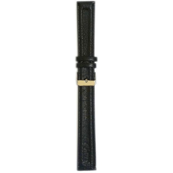 Läderband stoppat med 2 st ränder 18/20/22 mm Black 18 mm