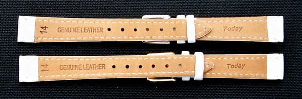Klockarmband Today 14 mm White guldspänne