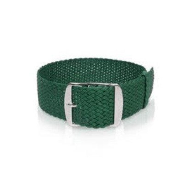 Perlonband 18/20 mm Green 20 mm