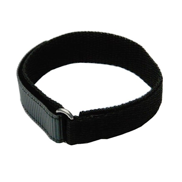 Kardborreband 12/18/20 mm med spänne Black 18 mm