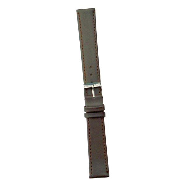 Diloy tunt läderband 18 mm XL DarkBrown 18 mm
