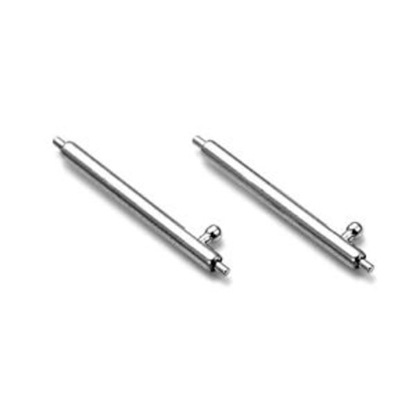 Silikon klockarmband 20/22 mm med stift White 22 mm