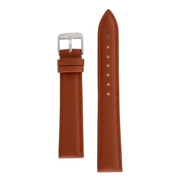 Stoppat läderband 12/14/16/18/20/22/24 mm XL LightBrown 14 mm