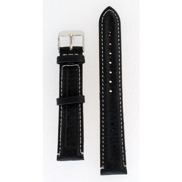 Klockarmband 18/20/22 mm Black 22 mm