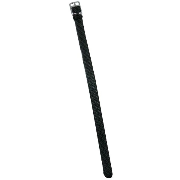 Flätat perlonband 12 mm Black 12 mm