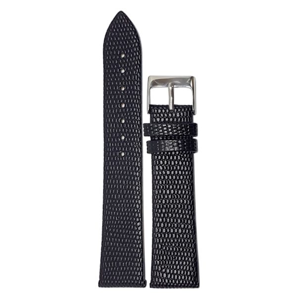Klockarmband 12/14/16/18/20 samt 22 mm Black 14 mm