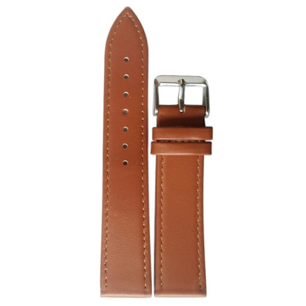Läderband 12/14/16/18/20/22/24 mm LightBrown 12 mm