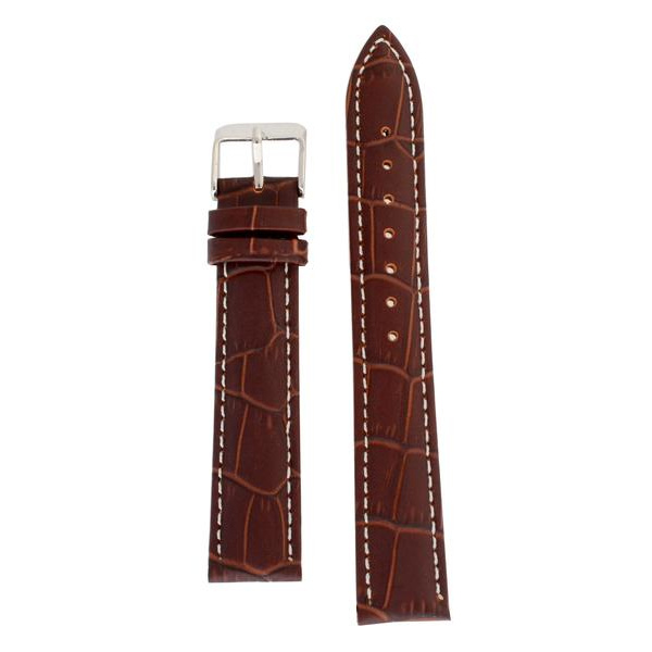 Klockarmband 14/16/18/20/22 mm DarkBrown 20 mm