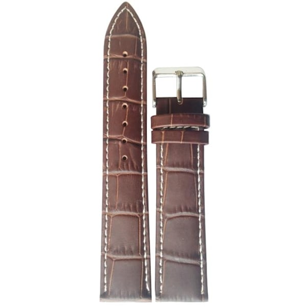 Klockarmband 12/14/16/18/20/22 mm DarkBrown 12 mm