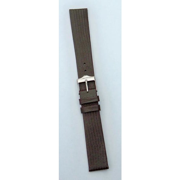 Brunt Alwinband ödla 12/18/20 mm Brown 18 mm/stålspänne