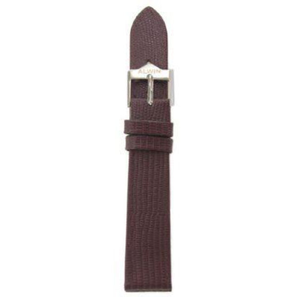 Brunt Alwinband ödla 12/18/20 mm Brown 18 mm/guldspänne