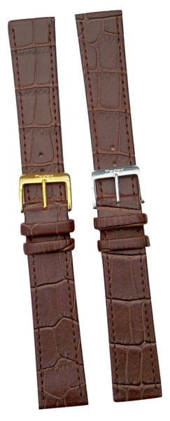 Brunt krockoband 18/20 mm XL Brown 20 mm/guldspänne