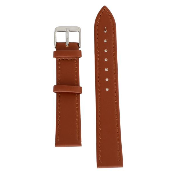 Läderband 12/14/16/18/20/22/24 mm LightBrown 16 mm