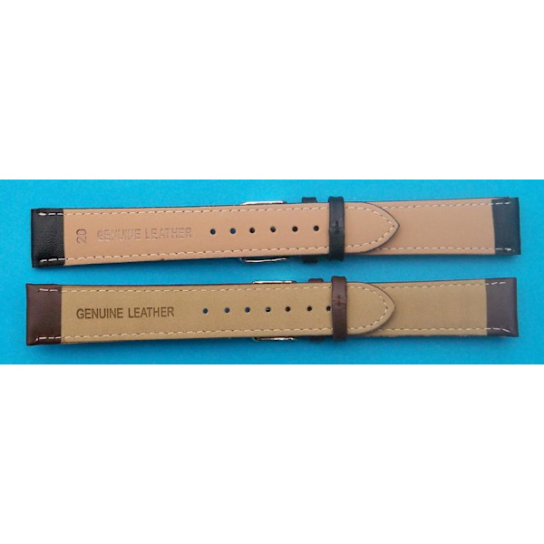 Stoppat klockarmband 20 mm Brown brun/guldspänne