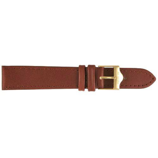 Klockarmband Alwin 12/14/16 mm XL Brown 14  mm/guldspänne