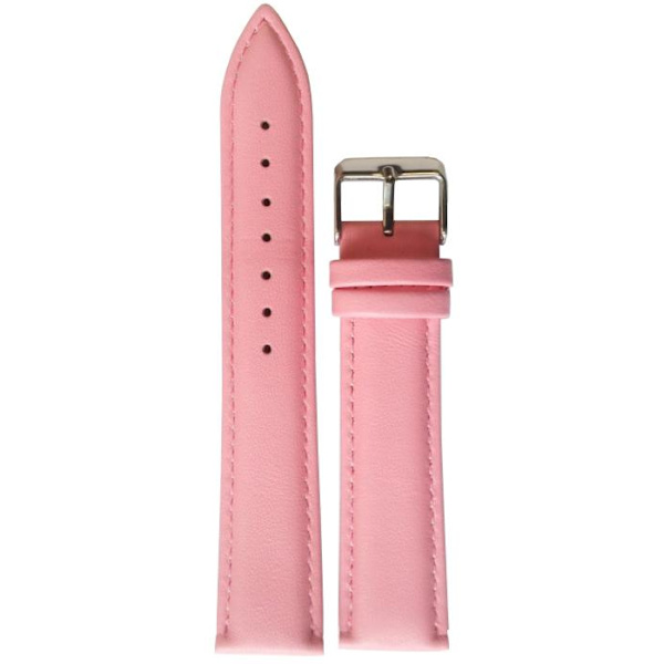 Stoppat läderband 12/14/16/18/20/22/24 mm Pink 20 mm