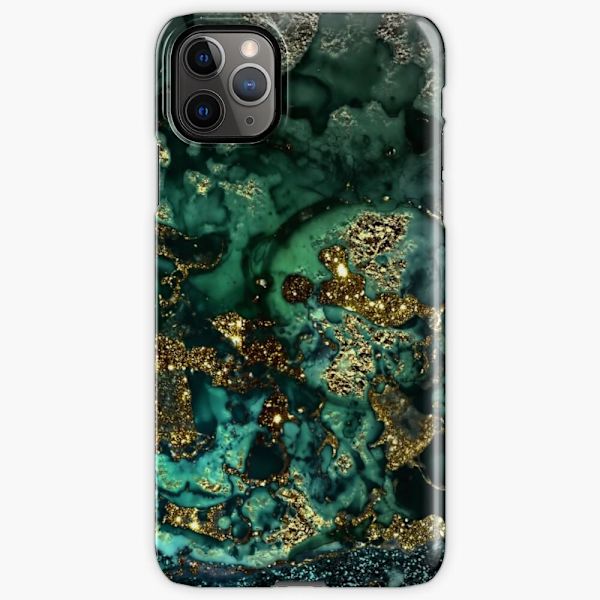 Skal till iPhone 12 - GOLDEN INDIGO MARBLE