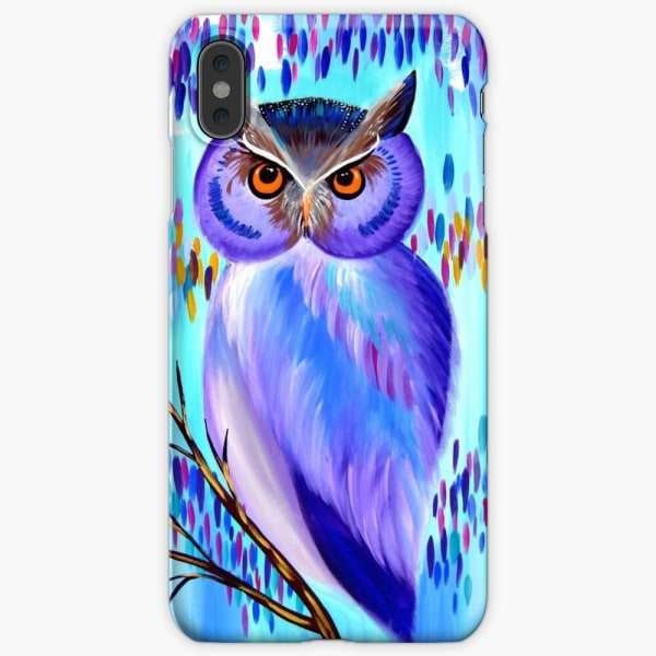 Skal till iPhone Xs Max - Färgglad uggla