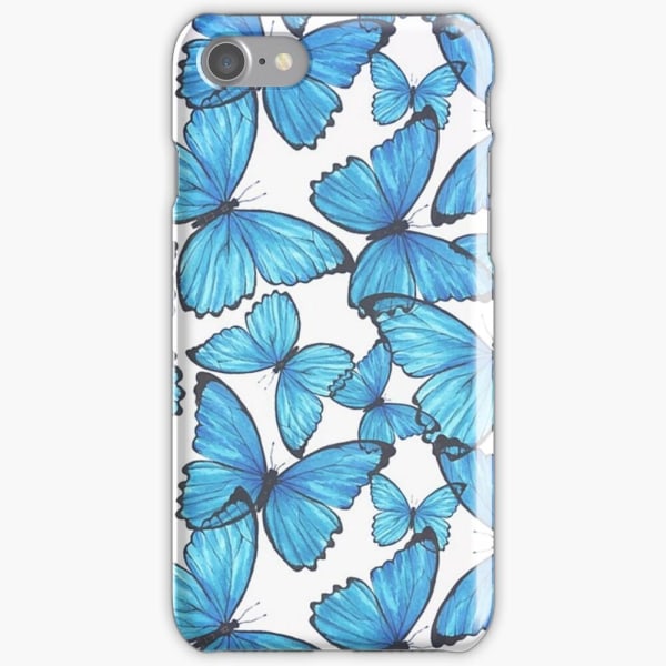 Skal till iPhone SE (2020) - Blå fjärilar