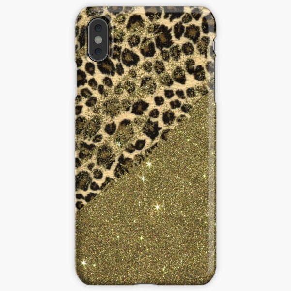 Skal till iPhone Xr - Leopard Glitter