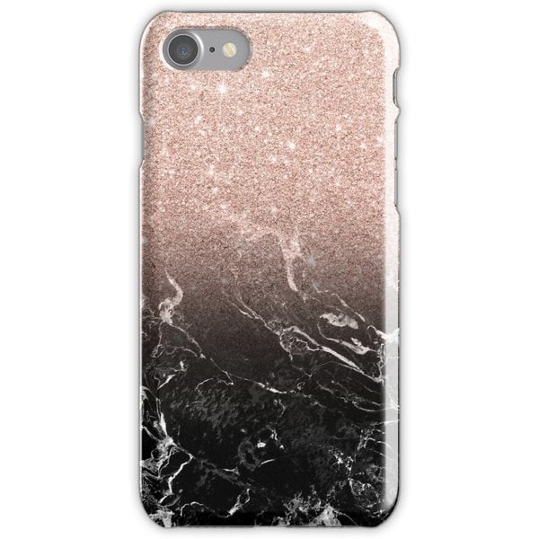 WEIZO Skal till iPhone 7 - Rose gold black marble