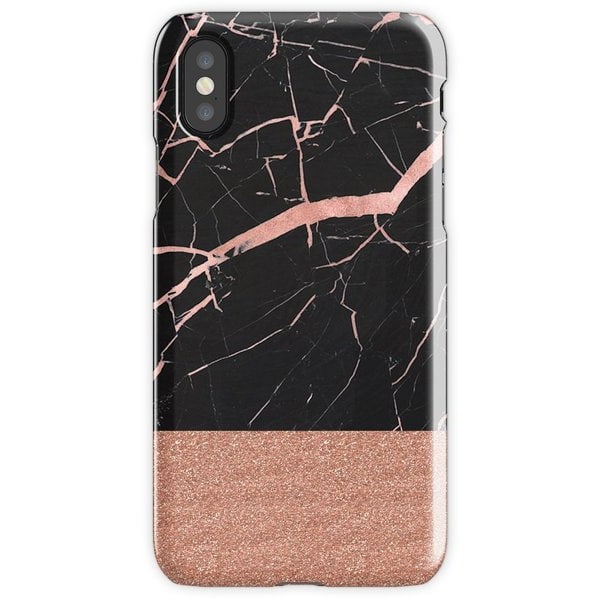 WEIZO Skal till iPhone X - Marmor glitter Design