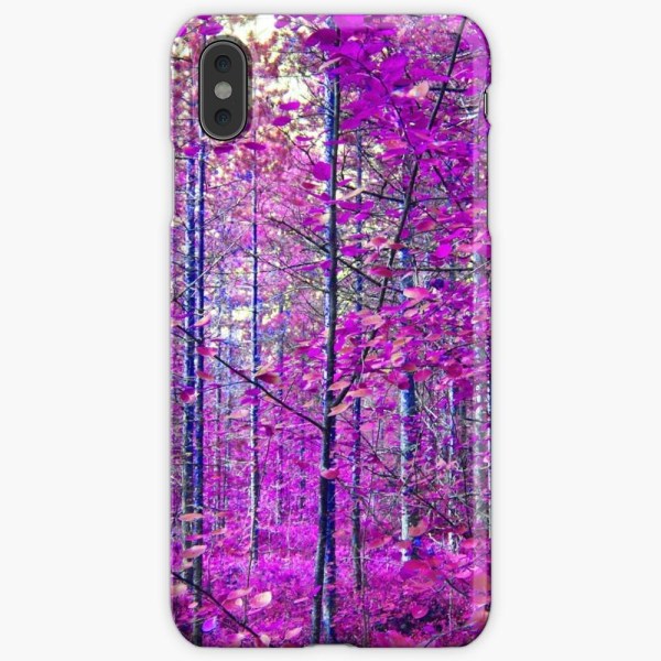 Skal till iPhone Xr - Purple Leaves