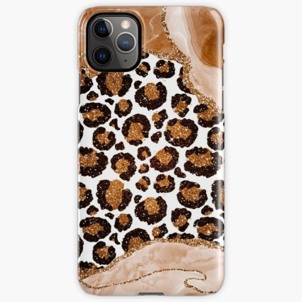 Skal till iPhone 12 Pro - Leopard glitter