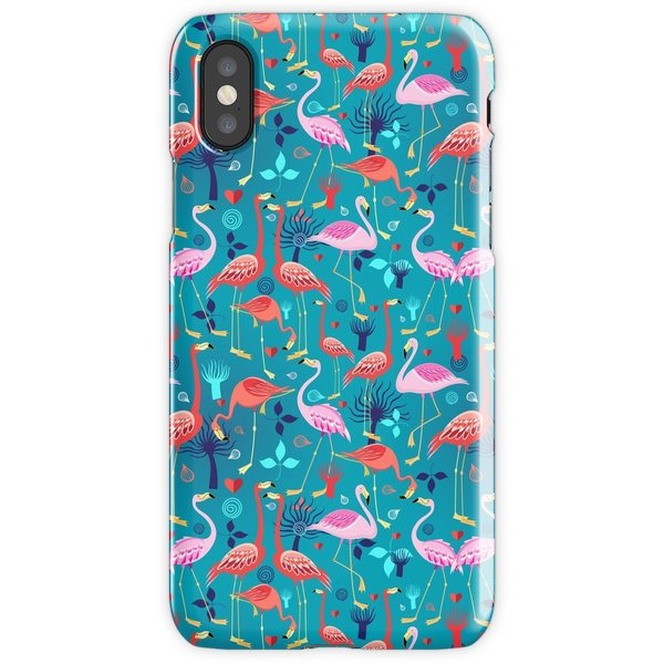 WEIZO Skal till iPhone X - Flamingos Design