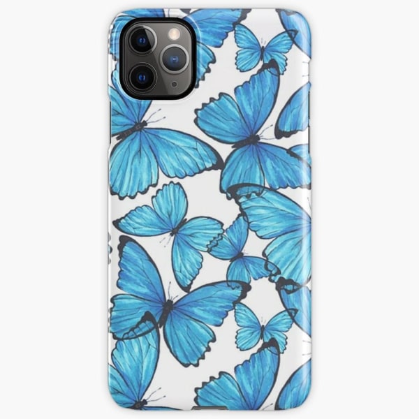Skal till iPhone 13 mini - Blå fjärilar