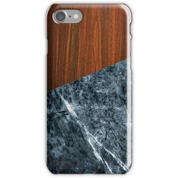 WEIZO Skal till iPhone 7 - Wooden Marble design