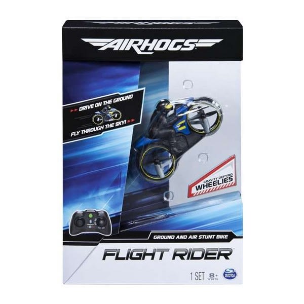 Flight Rider 2-in-1 Radiostyrd Stunt Motorcykel för mark & luft
