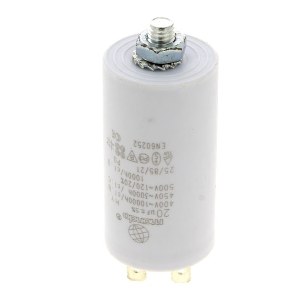 Kondensator 20µf 450v 33-655 20604 - tvättmaskin