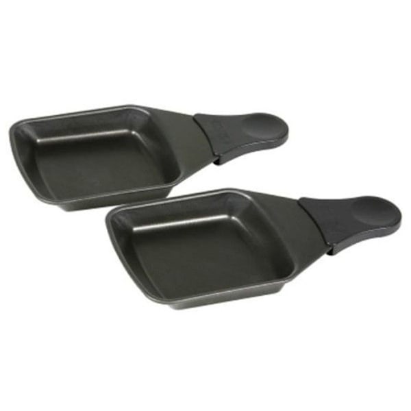 Poelon fyrkantig med 2 non-stick, xa400202 - spackel Flerfärgad