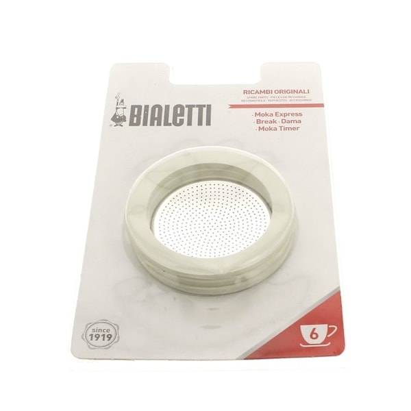 Filter + 3 packningar 6 koppar - Bialetti kaffebryggare - Filter