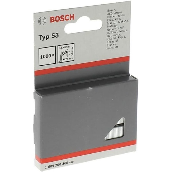 Häftklamrar - BOSCH - Typ 53 - 10x11,4 mm - Förp