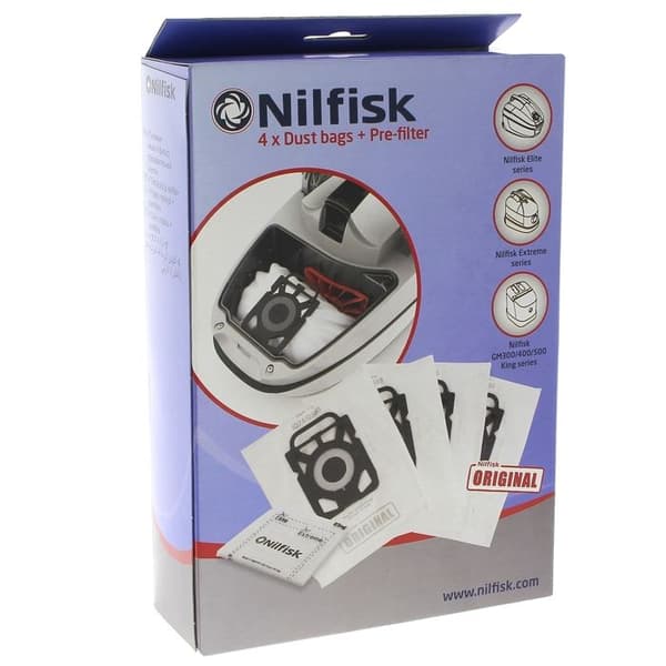 Dammsugarpåsar 4-pack - Nilfisk Dammsugare - Påsar