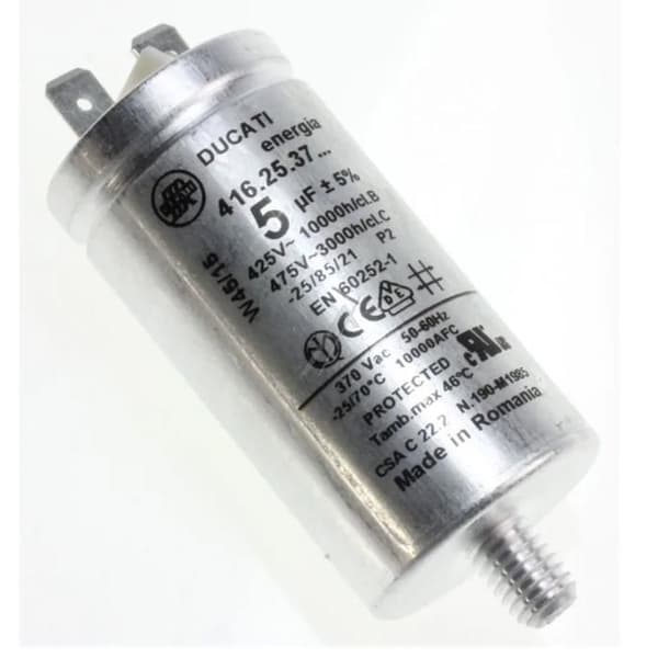 Kondensator 5µf 400v - Diskmaskin Bosch - Kondensatorer