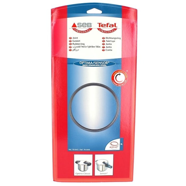 Gemensam sensor/optima 8l inox d=235 791947 - tryckkokare seb Rostfritt stål