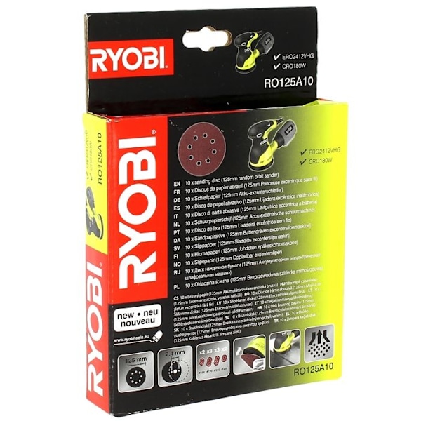 Runda abrasiv d=125 assorterade med 10 5132002608 - slipmaskin