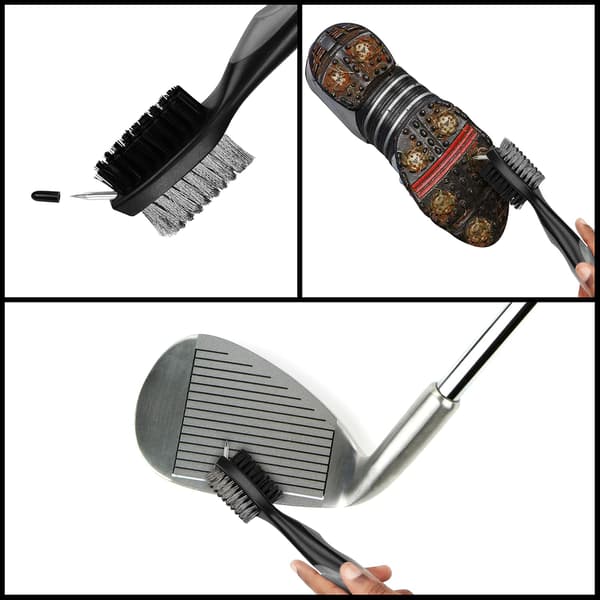 Nylon- ja teräsgolfmailat, kaksipuoliset harjat