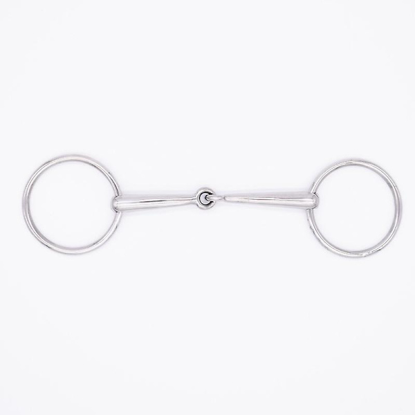 Munrulle - Rostfritt stål Rostfritt tjocklek Bit Lös munbit Rulle Giftfri för häst (1 st, silver)